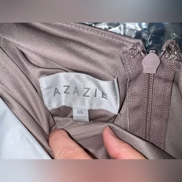 Azazie Style Brooke Hazelnut Bridesmaid Dress - Picture 9 of 11